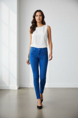 Michael Kors Royal Blue Stretch Skinny Jeans Size 8